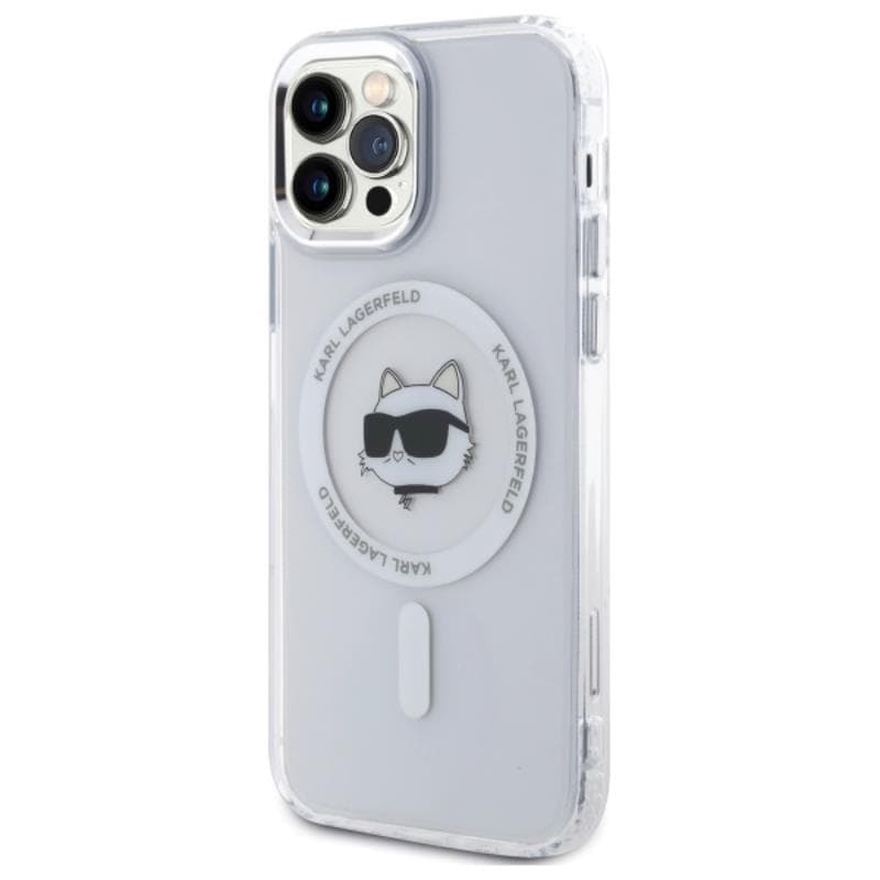 Karl Lagerfeld IML Metal Choupette Head MagSafe - Case for iPhone 12 / iPhone 12 Pro (White) 2
