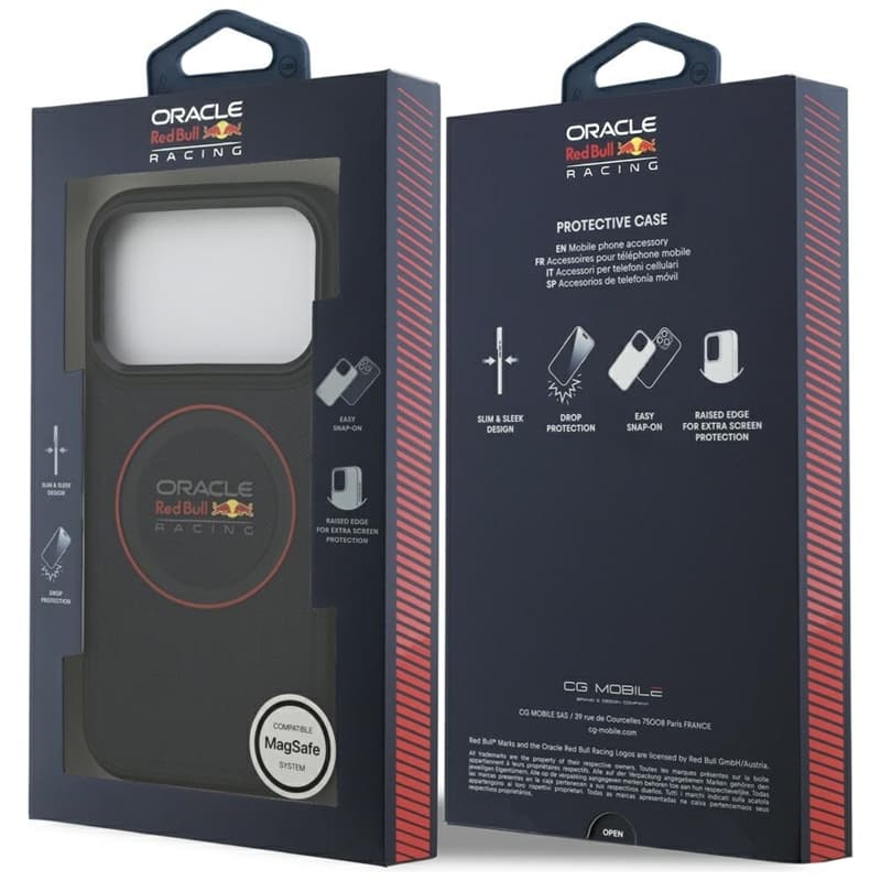 Red Bull Meshed Red Ring & Metal Buttons MagSafe - iPhone 17 Pro Case (Navy Blue) 8