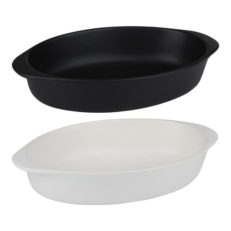 Alpina - Ceramic Oven-Resistant Baking Dish, Oval, 27x17x5.3 cm (White) 4