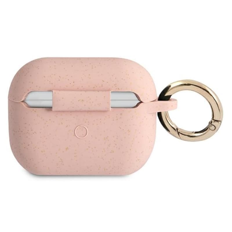 Guess Silicone Glitter Est - Case for Airpods (Pink) 2