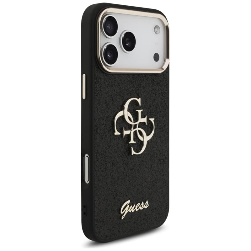 Guess Fixed Glitter Big 4G Metal Frame - Case iPhone 17 Pro Max (black) 4