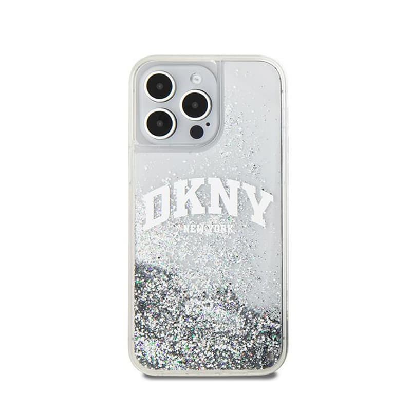 DKNY Liquid Glitter Big Logo - Case for iPhone 15 Pro (white) 3