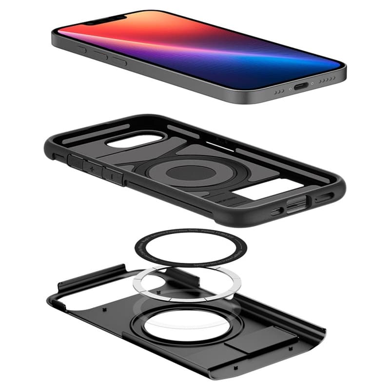 Spigen Slim Armor Mag MagSafe - Case for iPhone 17e / 16e (Black) 8
