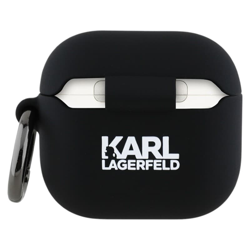 Karl Lagerfeld Silicone Karl Head 3D - AirPods 4 Case (black) 2