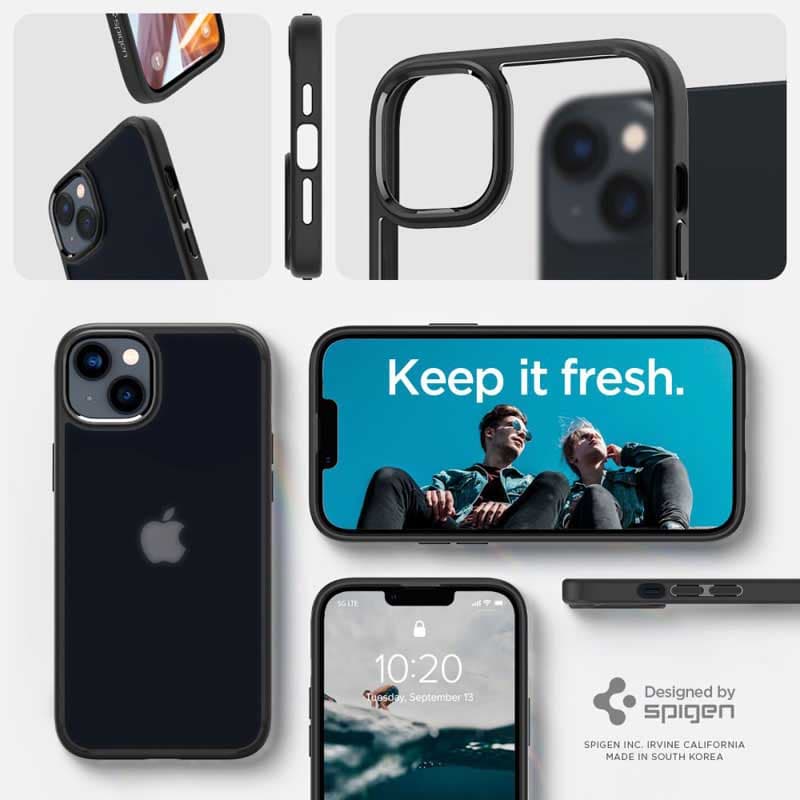 Spigen Ultra Hybrid Matte - Case for iPhone 15 Plus / iPhone 14 Plus (Matte Black) 3