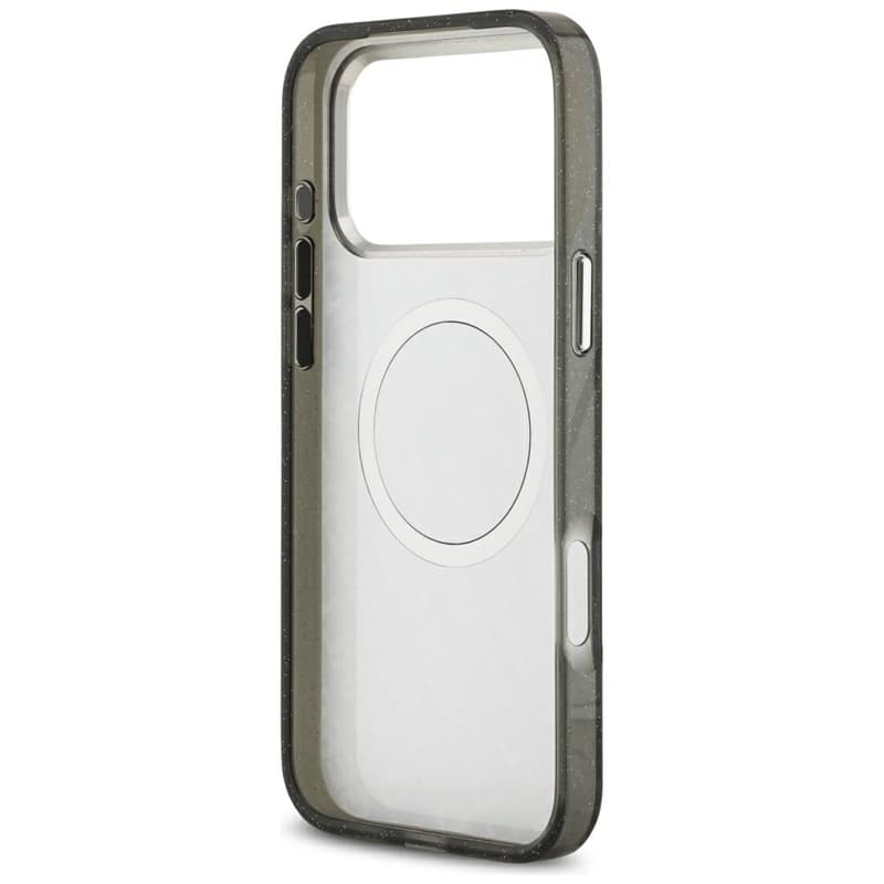 Karl Lagerfeld IML Glitter Karl & Choupette Heads Logo MagSafe - Case for iPhone 17 Pro Max (black) 7