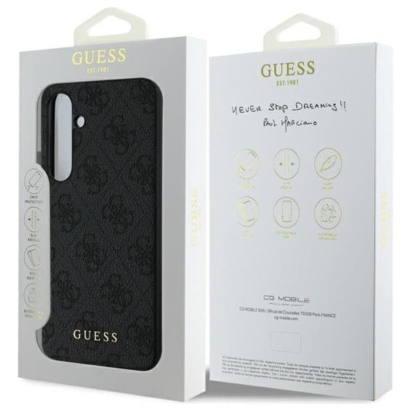 Guess 4G Metal Gold Logo - Case for Samsung Galaxy S24 FE (gray) 8