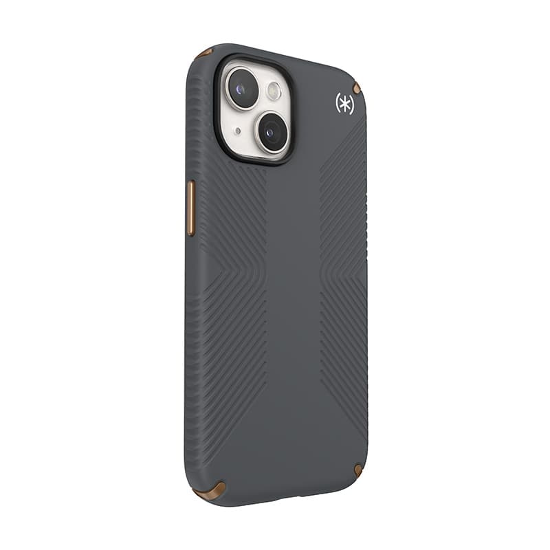 Speck Presidio2 Grip - Case iPhone 17e / 16e / 15 / 14 / 13 (Charcoal Gray / Cool Bronze / White) 3