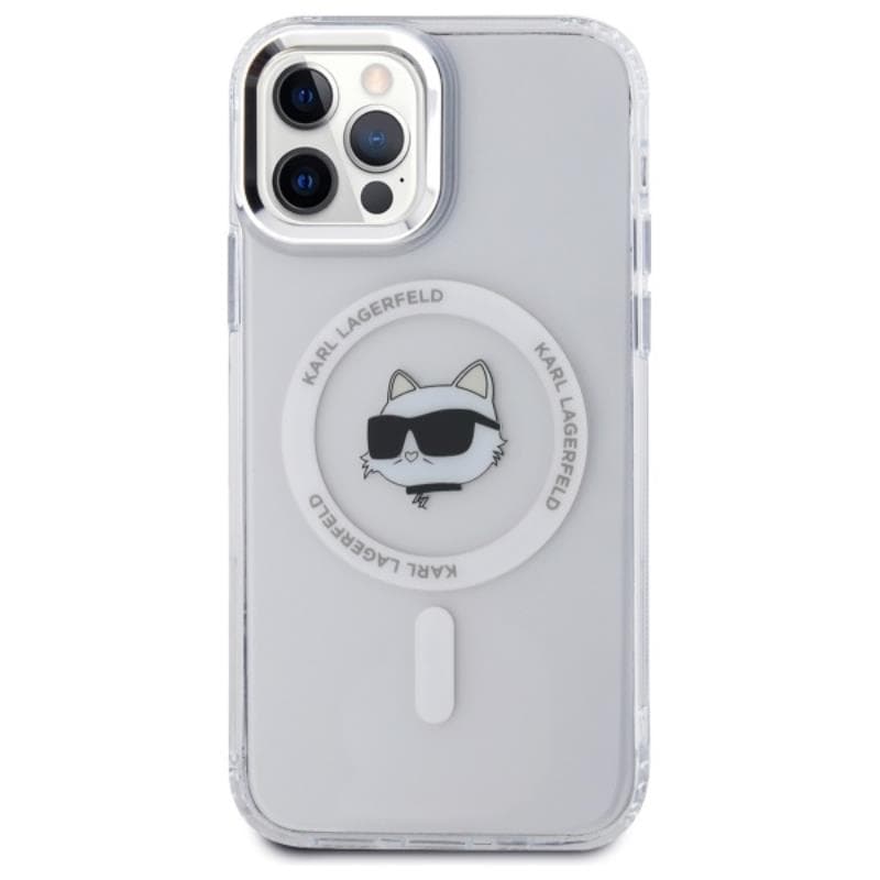 Karl Lagerfeld IML Metal Choupette Head MagSafe - Case for iPhone 12 / iPhone 12 Pro (White) 3