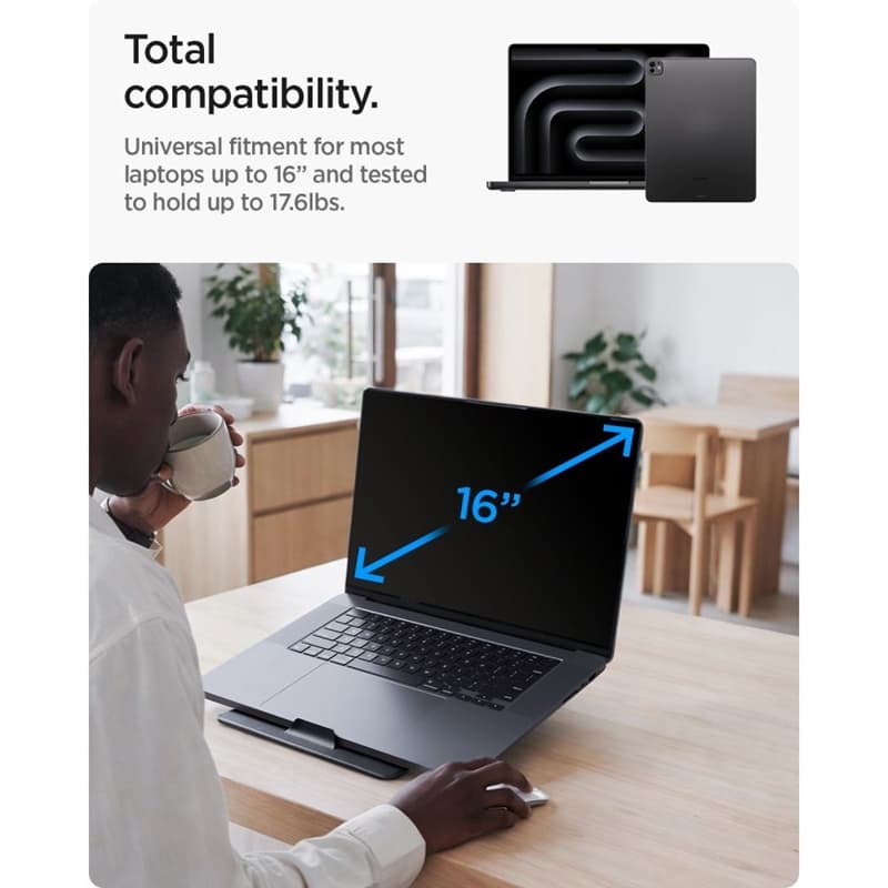 Spigen LD201-S8 Slimfold - Laptop/Tablet Stand (Space Grey) 7