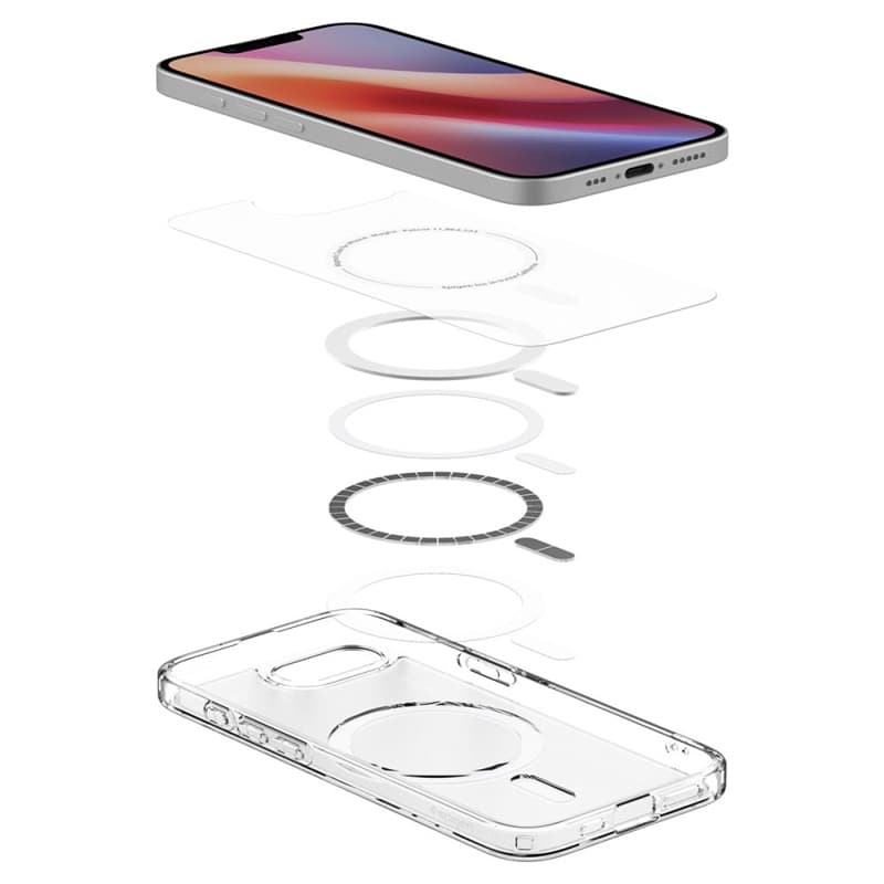 Spigen Ultra Hybrid Mag MagSafe - Case for iPhone 17e / 16e (Frost White) 8