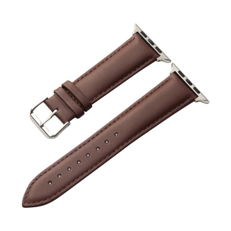 Crong Noble Band - Genuine Leather Strap for Apple Watch 38/40/41/42 mm (Espresso) 4