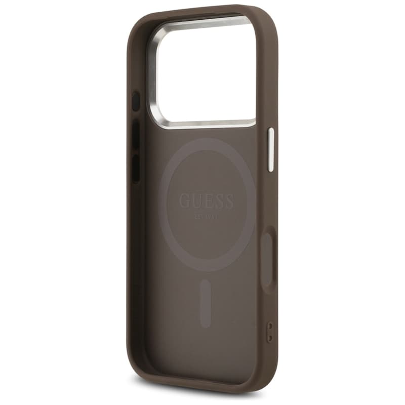Guess 4G Triangle Logo MagSafe - Case iPhone 17 Pro (brown) 7