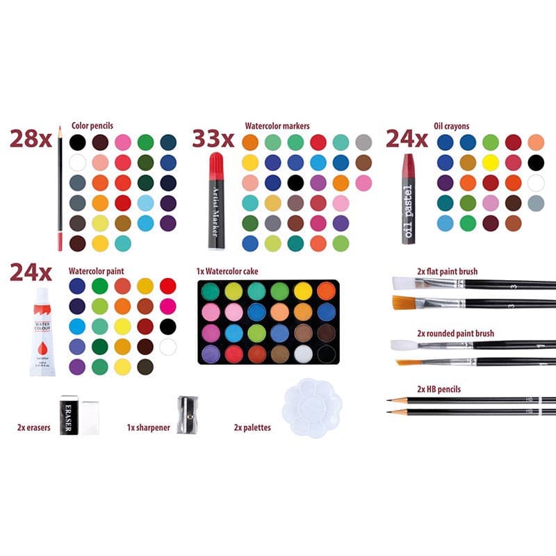 Artico - Art set for painting suitcase 145 pieces 2