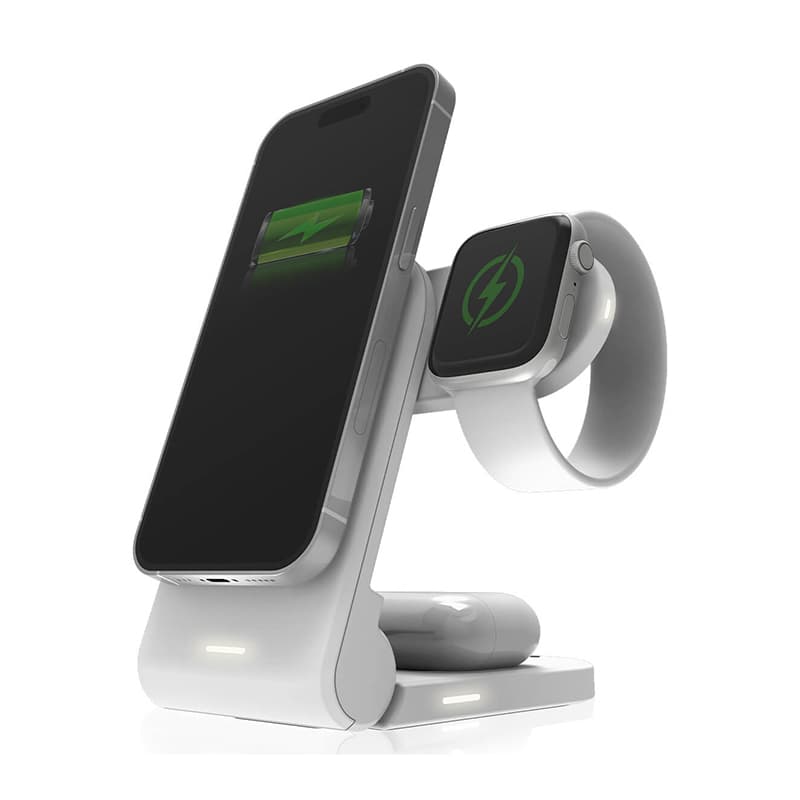STM ChargeTree MAG - 3-in-1 mobile wireless charger with MagSafe (white) 3