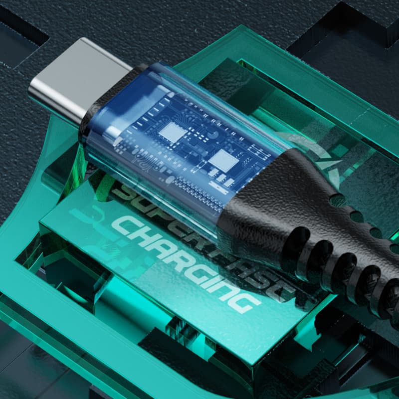 WEKOME WDC-170 Raython Series - 3-in-1 USB-A to USB-C + Lightning + Micro USB 1.2 m Fast Charging PD Cable (Silver) 8