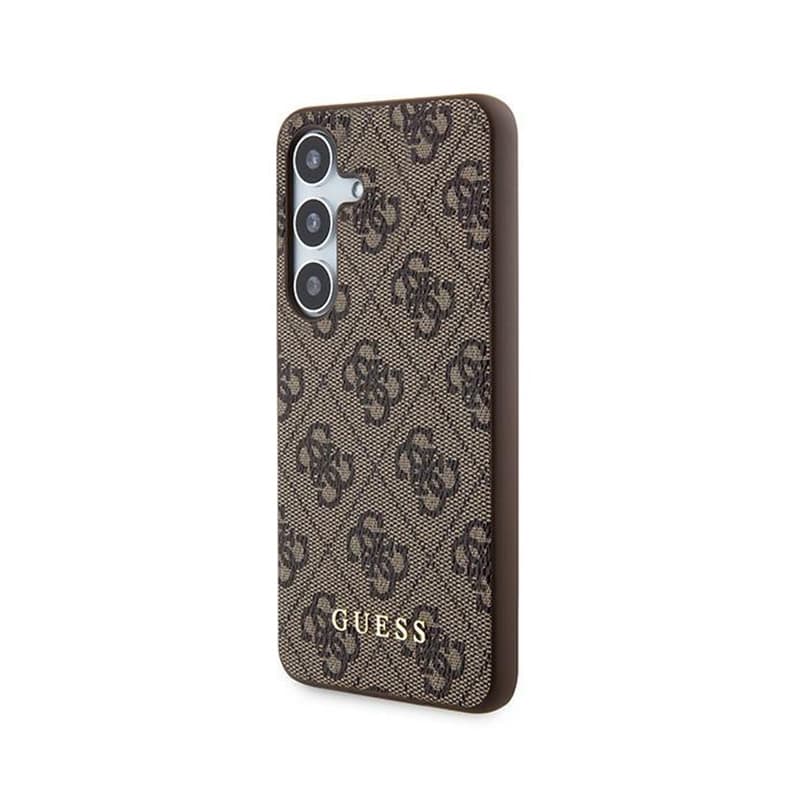Guess 4G Metal Gold Logo - Case for Samsung Galaxy S24 (brown) 2