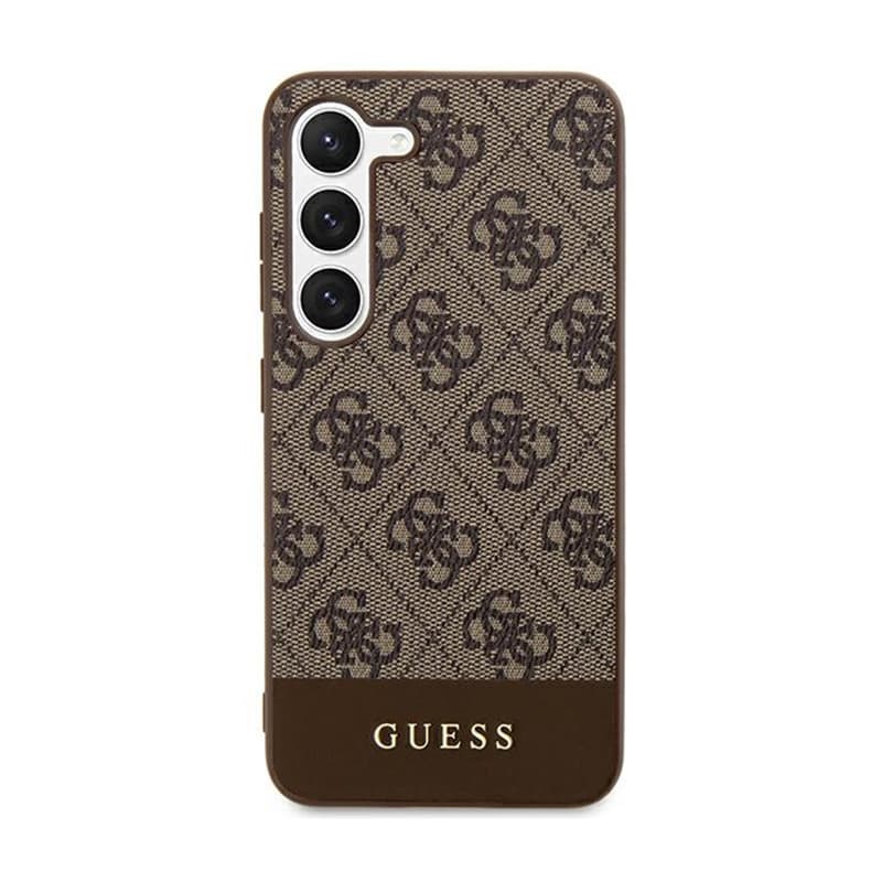 Guess 4G Bottom Stripe Metal Logo Collection - Samsung Galaxy S24+ Case (brown) 3