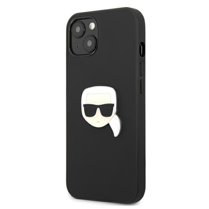 Karl Lagerfeld PU Leather Karl's Head Metal - Case for iPhone 13 mini (Black) 2