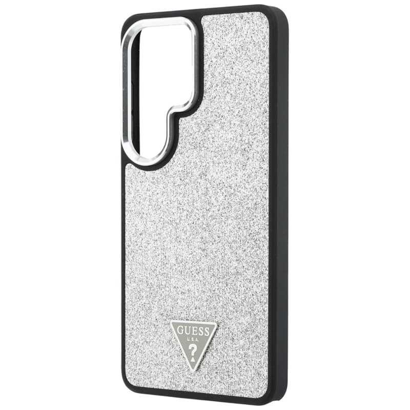 Guess Fixed Glitter Triangle MagSafe - Samsung Galaxy S26 Ultra Case (Silver) 6