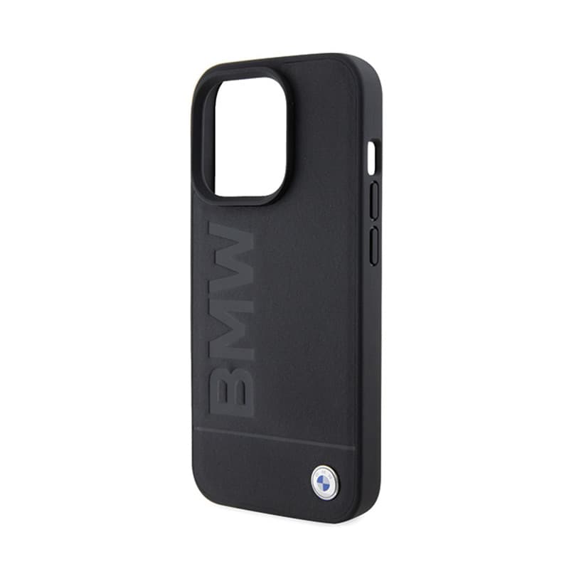 BMW Leather Hot Stamp MagSafe - Case for iPhone 15 Pro (black) 6