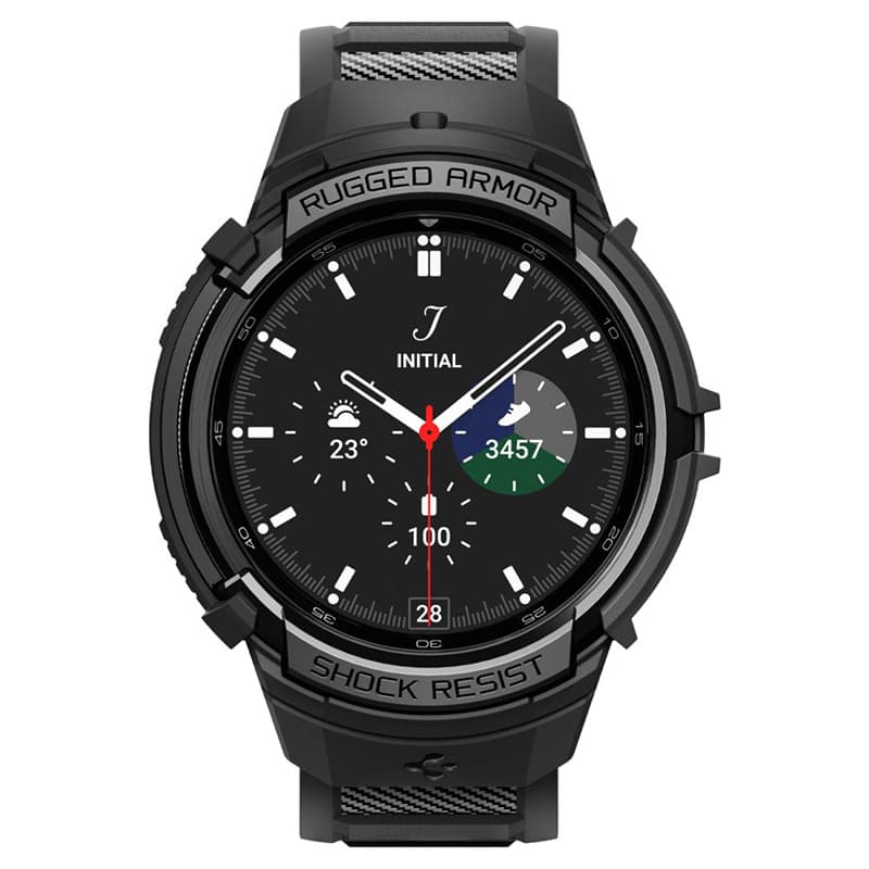 Spigen Rugged Armor Pro - Strap + case for Samsung Galaxy Watch 6 Classic 47 mm (Black) 2
