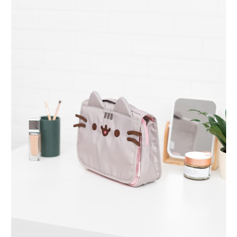 Pusheen - Foodie collection, large travel cosmetic bag with a hanging loop 4