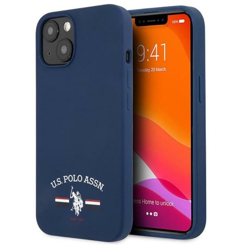 US Polo Assn Silicone Logo - Case for iPhone 13 mini (Navy blue) 1