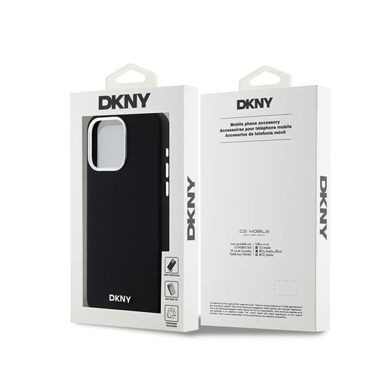 DKNY Liquid Silicone Small Metal Logo MagSafe - Case for iPhone 15 Pro Max (black) 8