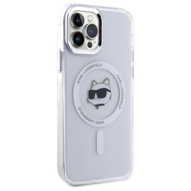Karl Lagerfeld IML Metal Choupette Head MagSafe - Case for iPhone 12 / iPhone 12 Pro (White) 4