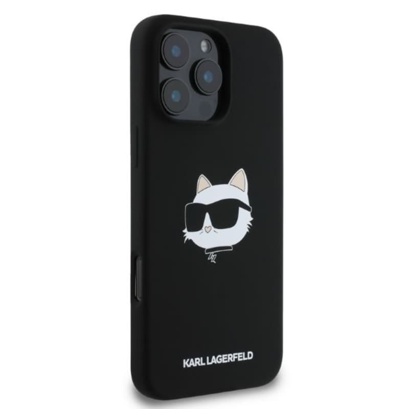 Karl Lagerfeld Silicone Choupette Head Print MagSafe - Case iPhone 16 Pro Max (black) 2