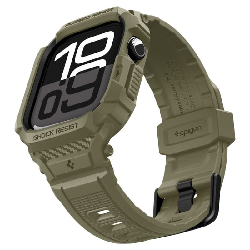 Spigen Rugged Armor Pro V2 – Apple Watch 10/11 46mm Case Strap (Vintage Khaki) 7