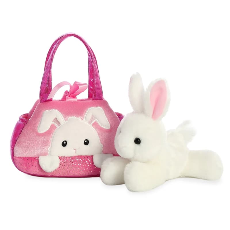 Fancy Pals – PeekaBoo Bunny Plush Toy in Pink Bag 20 cm Eco-Friendly 3