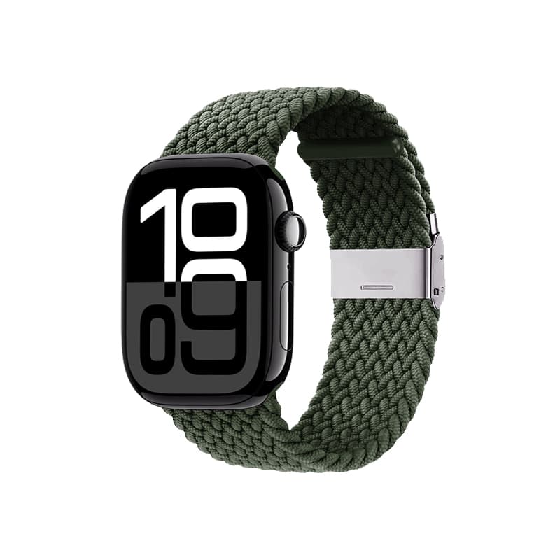 Crong Wave Band – Braided Apple Watch Strap 44/45/46/49mm (Green) 2