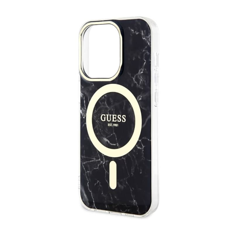 Guess Marble MagSafe - Case for iPhone 14 Pro Max (Black) 6