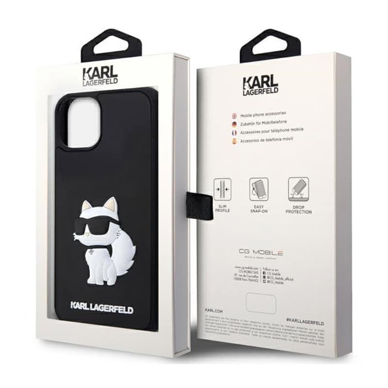 Karl Lagerfeld 3D Rubber NFT Choupette - Case for iPhone 14 (Black) 8