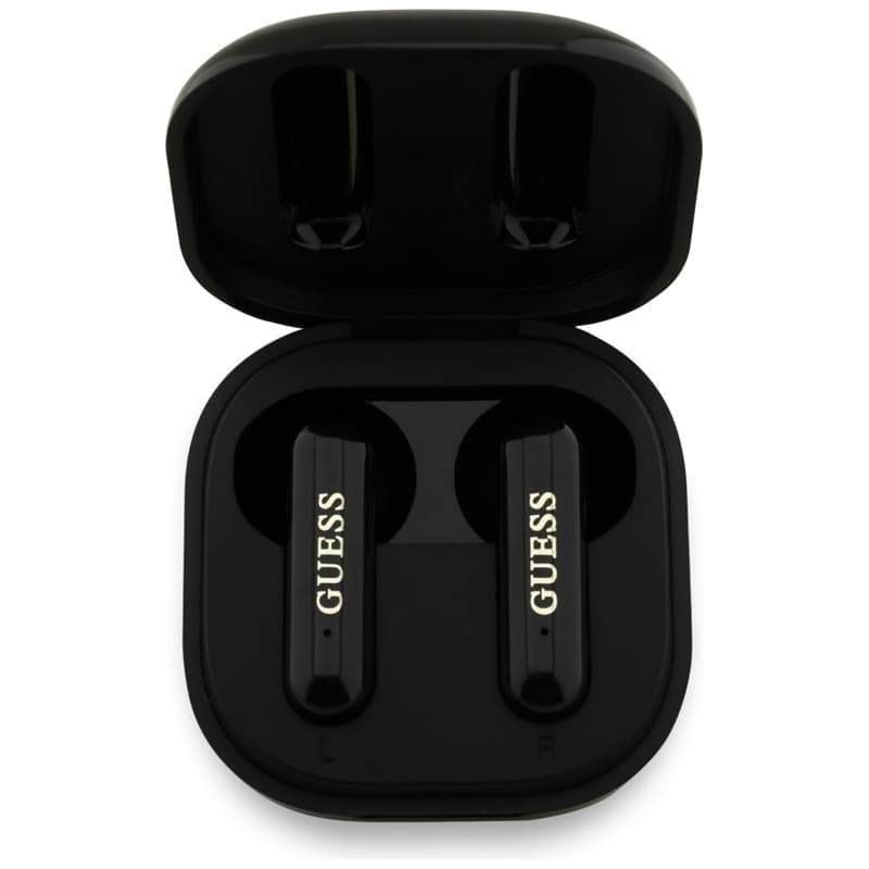 Guess 4G Metal Logo - TWS Bluetooth Earphones + Charging Case (Black) 3