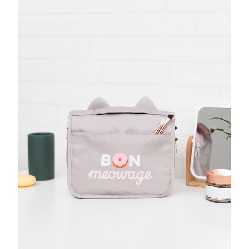 Pusheen - Foodie collection, large travel cosmetic bag with a hanging loop 5