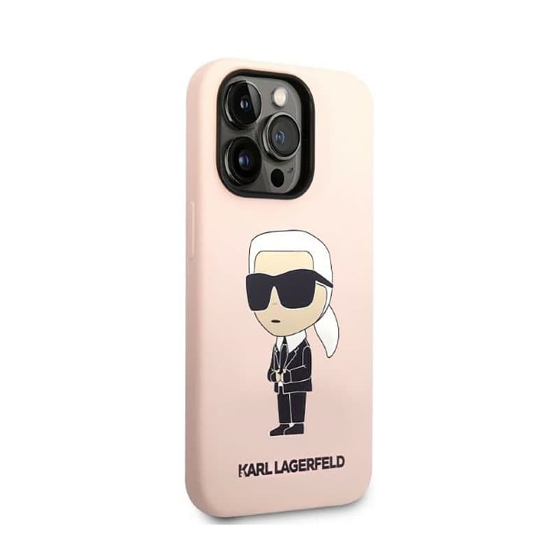 Karl Lagerfeld Silicone NFT Ikonik - Case for iPhone 14 Pro (Pink) 4