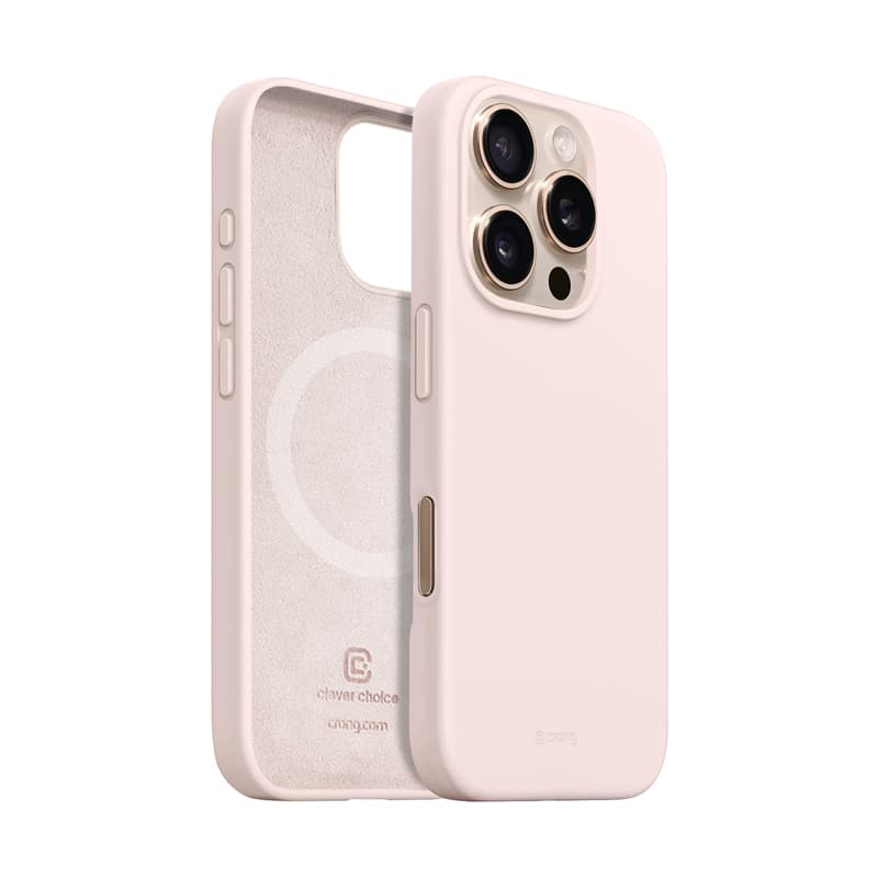 Crong Color Cover Magnetic - iPhone 16 Pro MagSafe Case (Sand Pink) 2