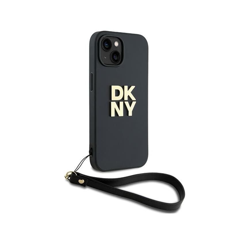 DKNY Wrist Strap Stock Logo - Case for iPhone 15 / 14 / 13 (Black) 3