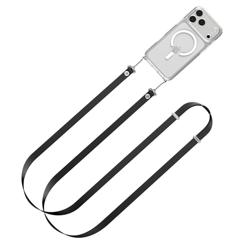 Spigen DA30L Lanyard Strap Crossbody - Universal Phone Strap/Lanyard (Black) 1