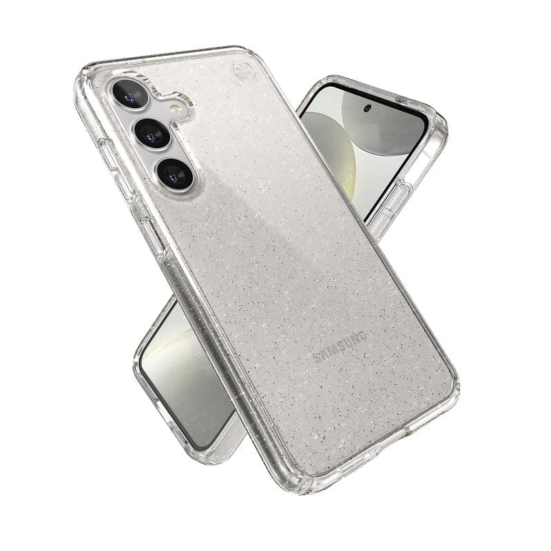 Speck Presidio Lux Glitter - Samsung Galaxy S24 Case (Clear / Gold Glitter) 7