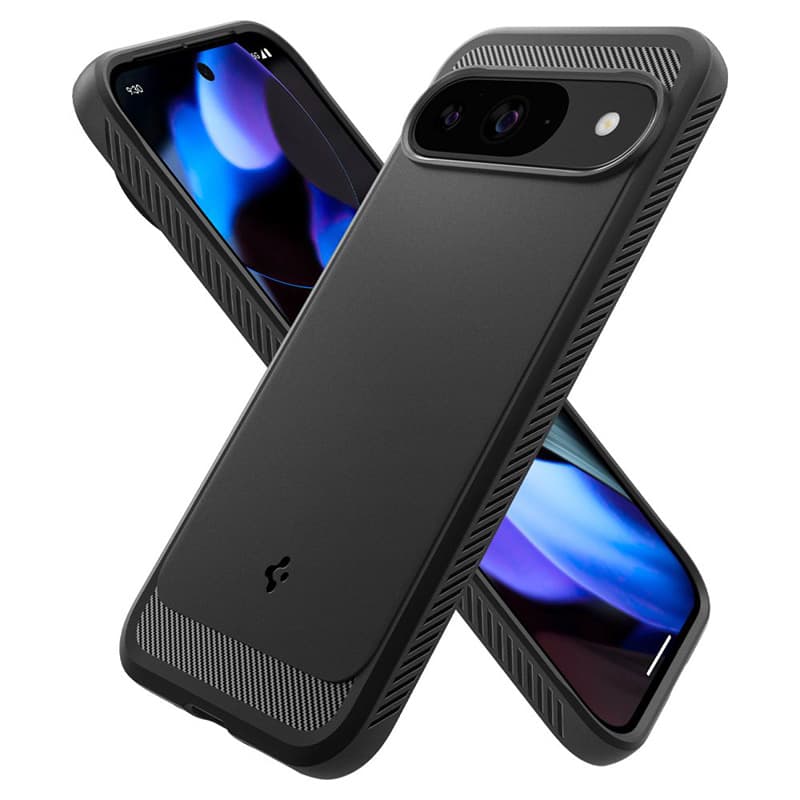 Spigen Rugged Armor - Case for Google Pixel 9 / 9 Pro (Matte Black) 6