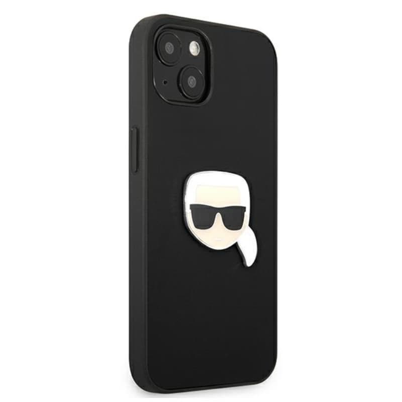 Karl Lagerfeld PU Leather Karl's Head Metal - Case for iPhone 13 mini (Black) 4
