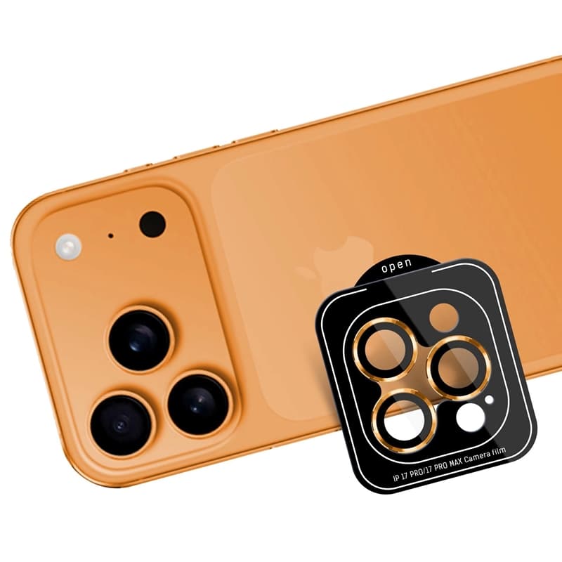 3mk Lens Protection Pro - Camera Lens Glass for iPhone 17 Pro / iPhone 17 Pro Max (Orange) 5