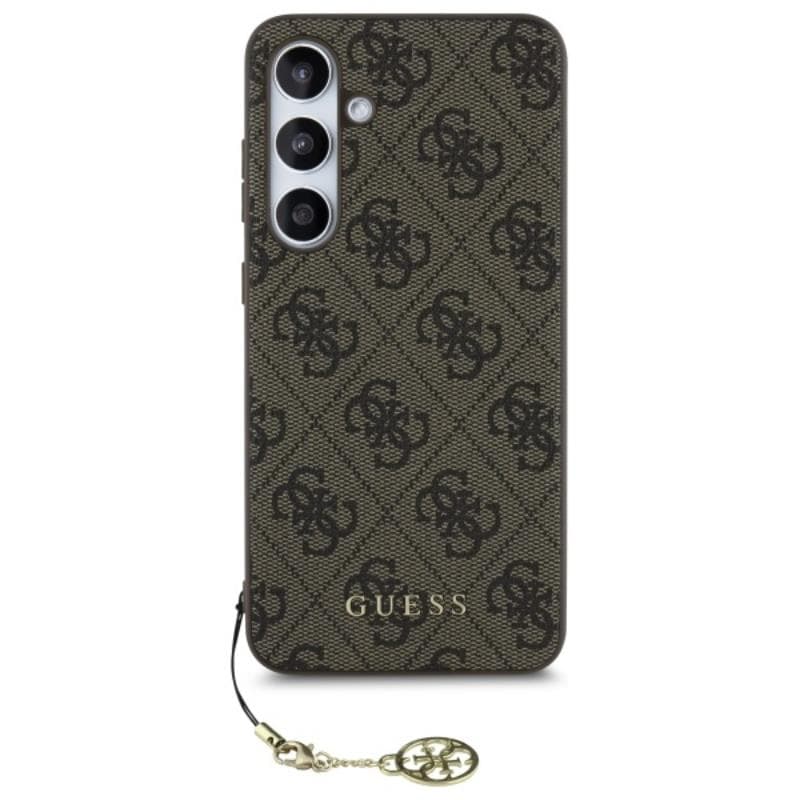 Guess 4G Charms Collection - Case for Samsung Galaxy S24 FE (brown) 2