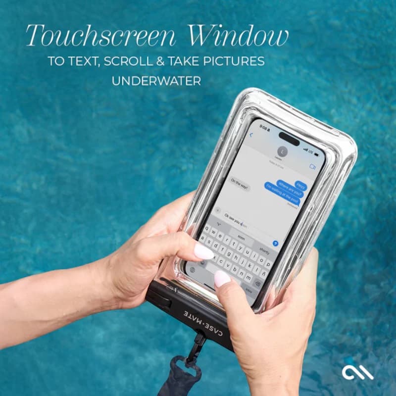 Case-Mate Waterproof Floating Pouch - Waterproof Smartphone Case (Silver Chrome) 6
