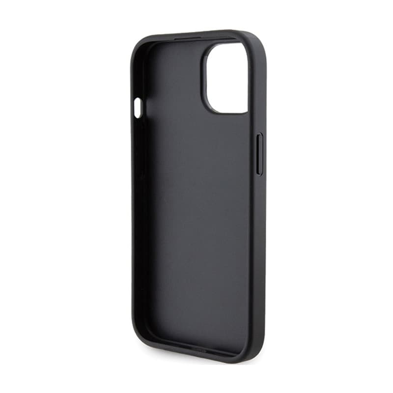 Karl Lagerfeld Gripstand Saffiano Karl & Choupette Pins - iPhone 15 Case (Black) 7