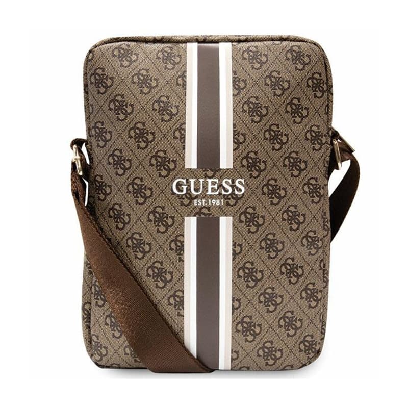 Guess 4G Stripes Tablet Bag - 10" Tablet bag (Brown) 1